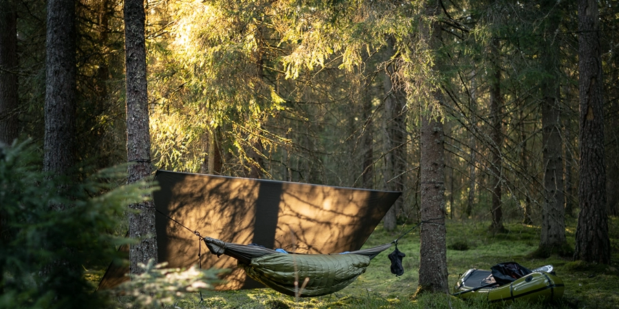 Övernattning längs med ån