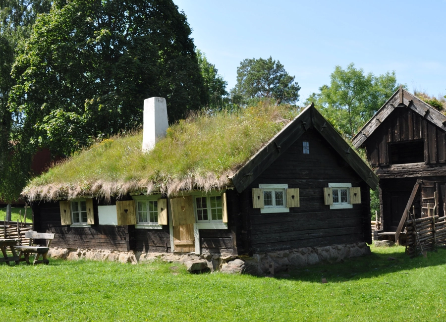 vy över Gränna friluftsmuseum